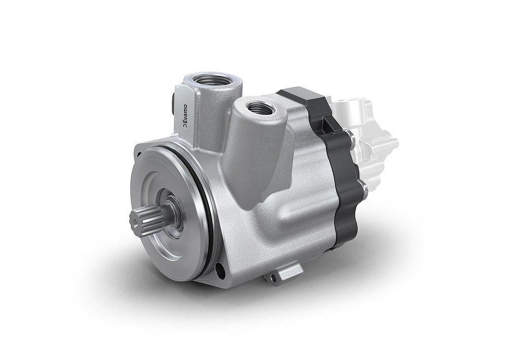 The modern product design of the Varioserv commercial vehicle power steering pump enables continuous system pressure and precise power assistance.