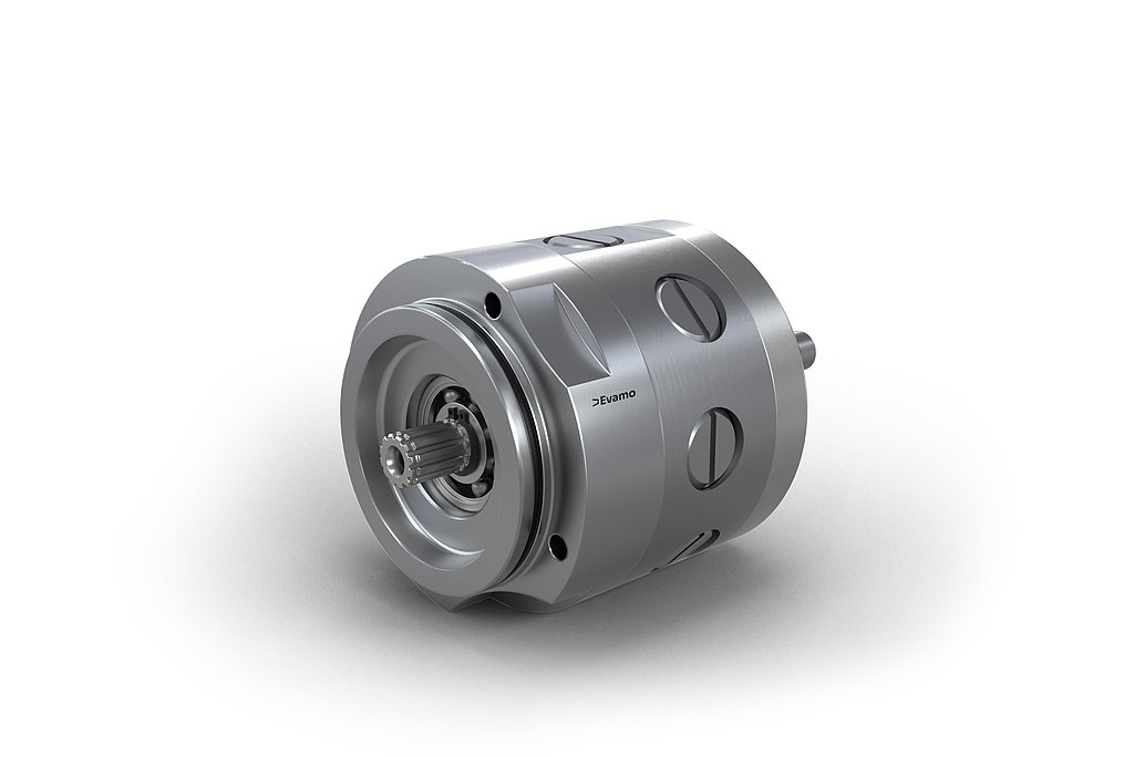 Thanks to its innovative design, the RKP radial piston pump can be individually equipped with 8 or 16 pistons.