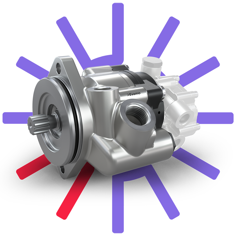 The advanced product design of the TN4 commercial vehicle power steering pump enables continuous system pressure and precise power assistance.